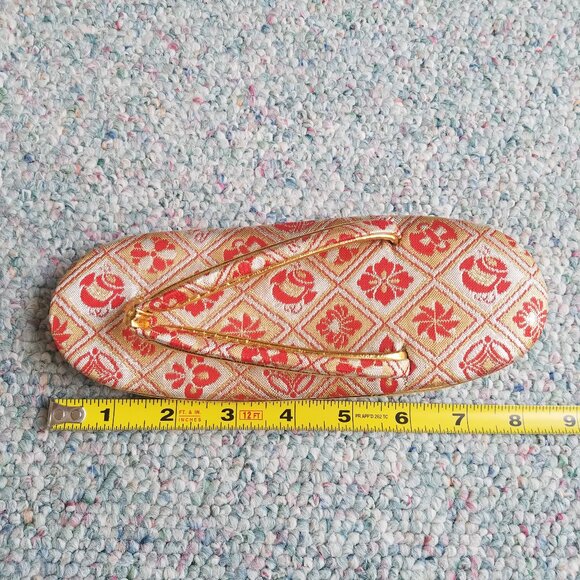 GEISHA Zori SANDELS Girls SHOES Wedge Flip Flop WITH SOCKS VINTAGE Japenese - Picture 10 of 16